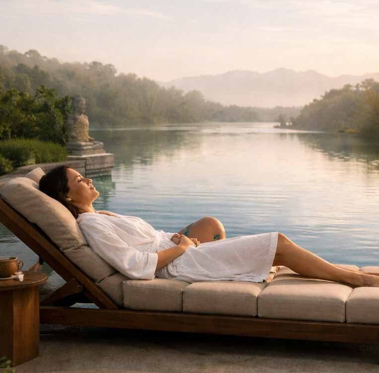 A quiet afternoon on a lounger