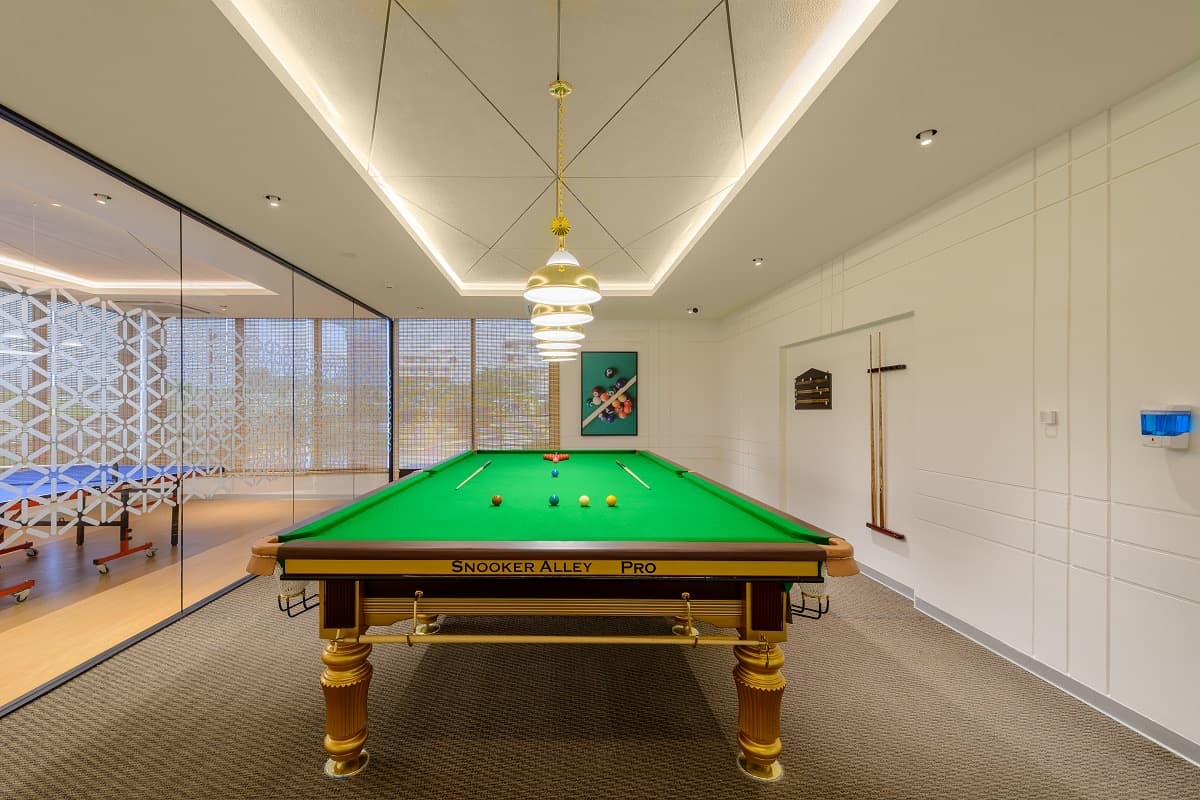 Billiards table at Nirvana