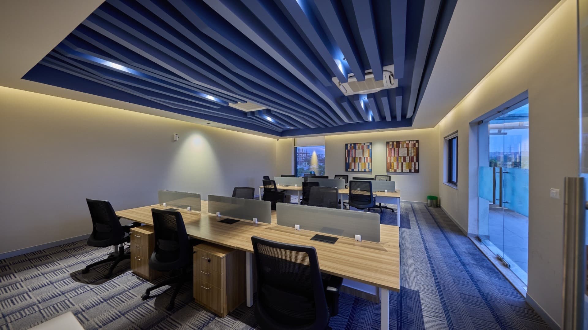 Workspace and meeting area at Orchards